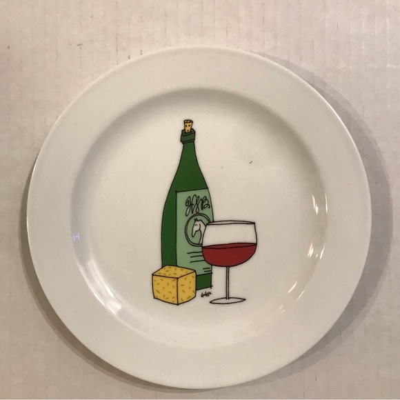 Set Of 6 Porcelain Canapé/Hors d’oeuvre/App Plates By Ursula Dodge 6.75” - Picture 7 of 10